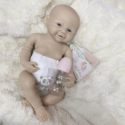 Poupée Reborn Doll Open Mouth Full Body Soft Premium Silicone Judith