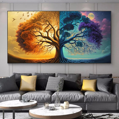 Art mural Canvas Abstract Fantastic Life Tree