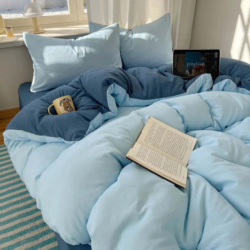 Ensemble de literie Colorful 100% Set 4pcs