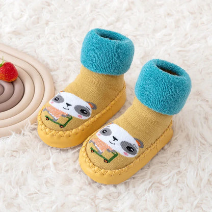 Chaussettes Pantoufles Bébé Antidérapantes – Souliers d’Intérieur Confortables