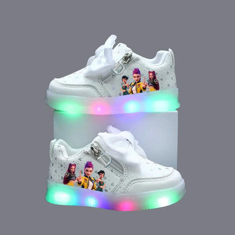 Chaussures LED lumineuses pour enfant – Style pop animé