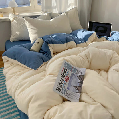 Ensemble de literie Colorful 100% Set 4pcs