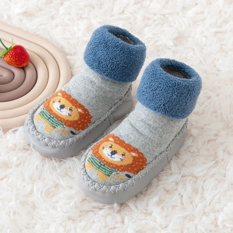 Chaussettes Pantoufles Bébé Antidérapantes – Souliers d’Intérieur Confortables