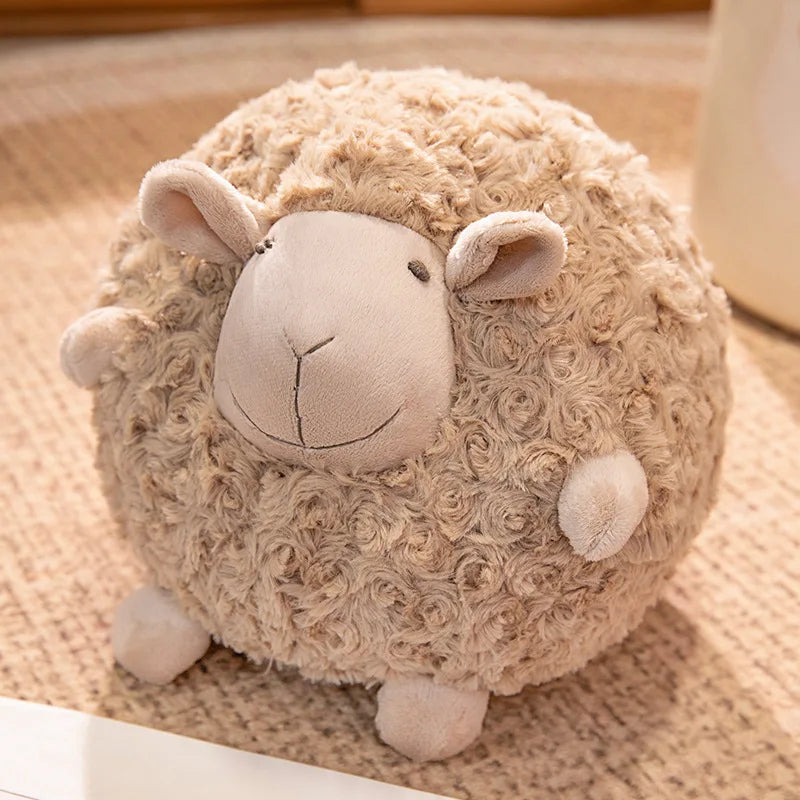 Peluche Mouton Boule Ultra Douce – Coussin Réconfortant 28 cm