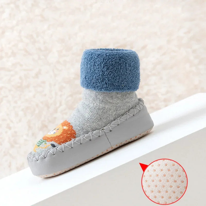 Chaussettes Pantoufles Bébé Antidérapantes – Souliers d’Intérieur Confortables