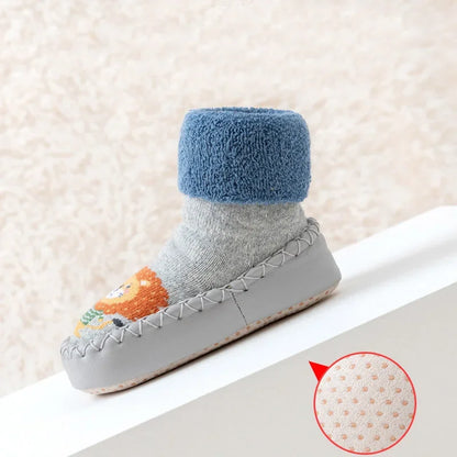 Chaussettes Pantoufles Bébé Antidérapantes – Souliers d’Intérieur Confortables