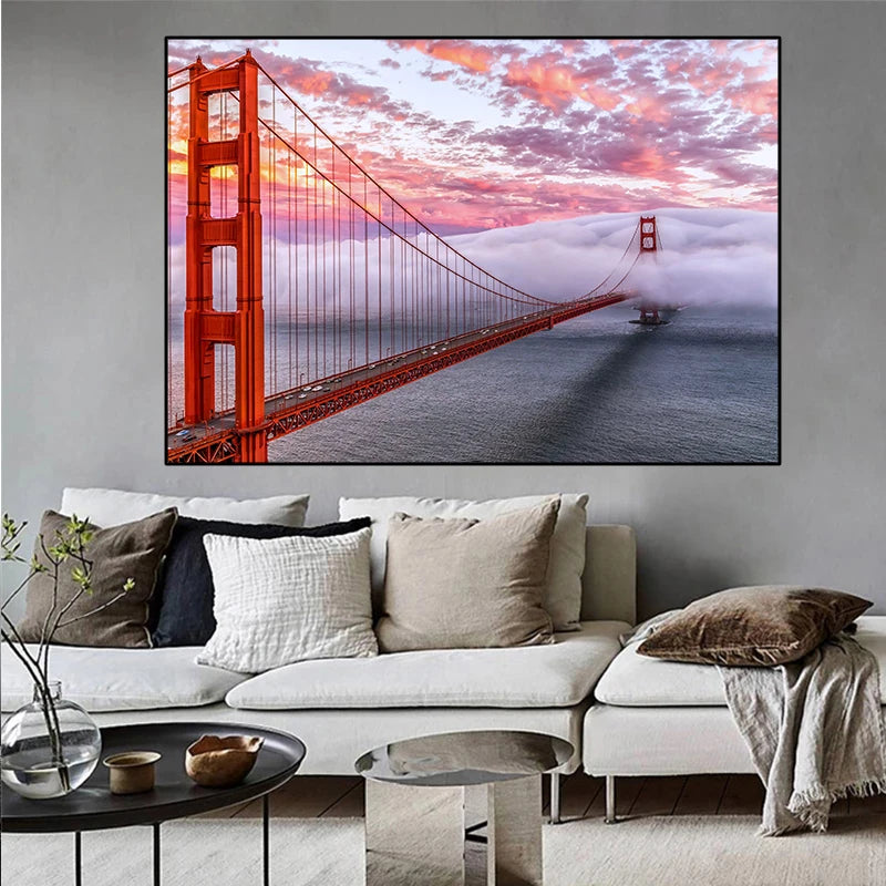 Canvas Wall Art San Francisco Golden Gate Puente
