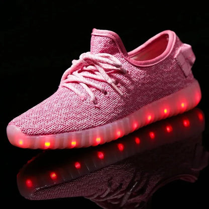 Souliers LED USB Knitted