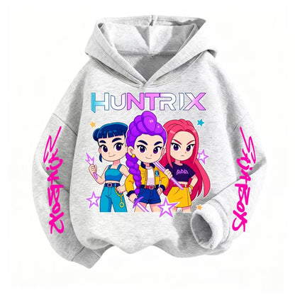 Pop Huntrx Kids Hoodie – Colorful Hooded Sweatshirt