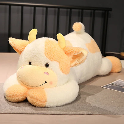 Peluche Vache Géante 90 cm – Coussin Doux et Moelleux pour Enfants