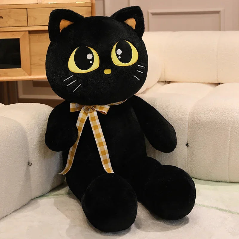 Peluche chat géante douce coussin décoratif pour enfant