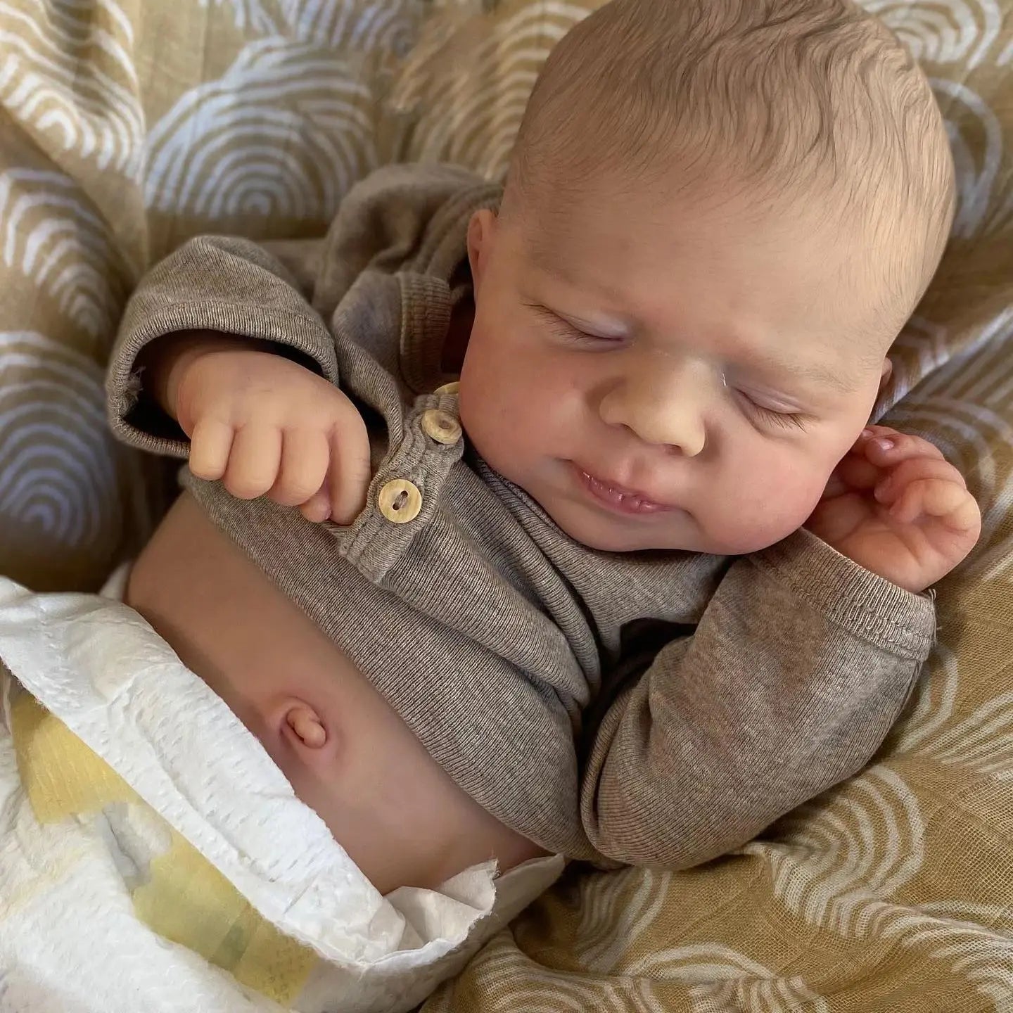 Poupée Reborn Full Silicone Soft Touch Doll Chris 49cm