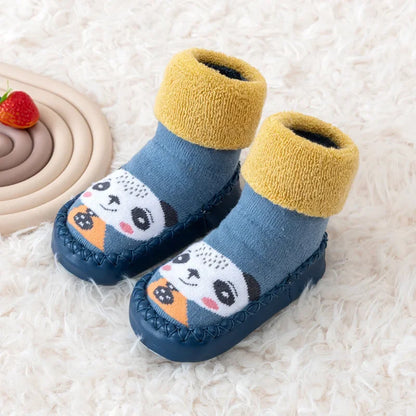 Chaussettes Pantoufles Bébé Antidérapantes – Souliers d’Intérieur Confortables
