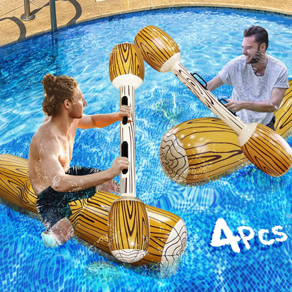 Bouée Combat Gonflable avec Rames – Jeu de Piscine Amusant 2 Joueurs