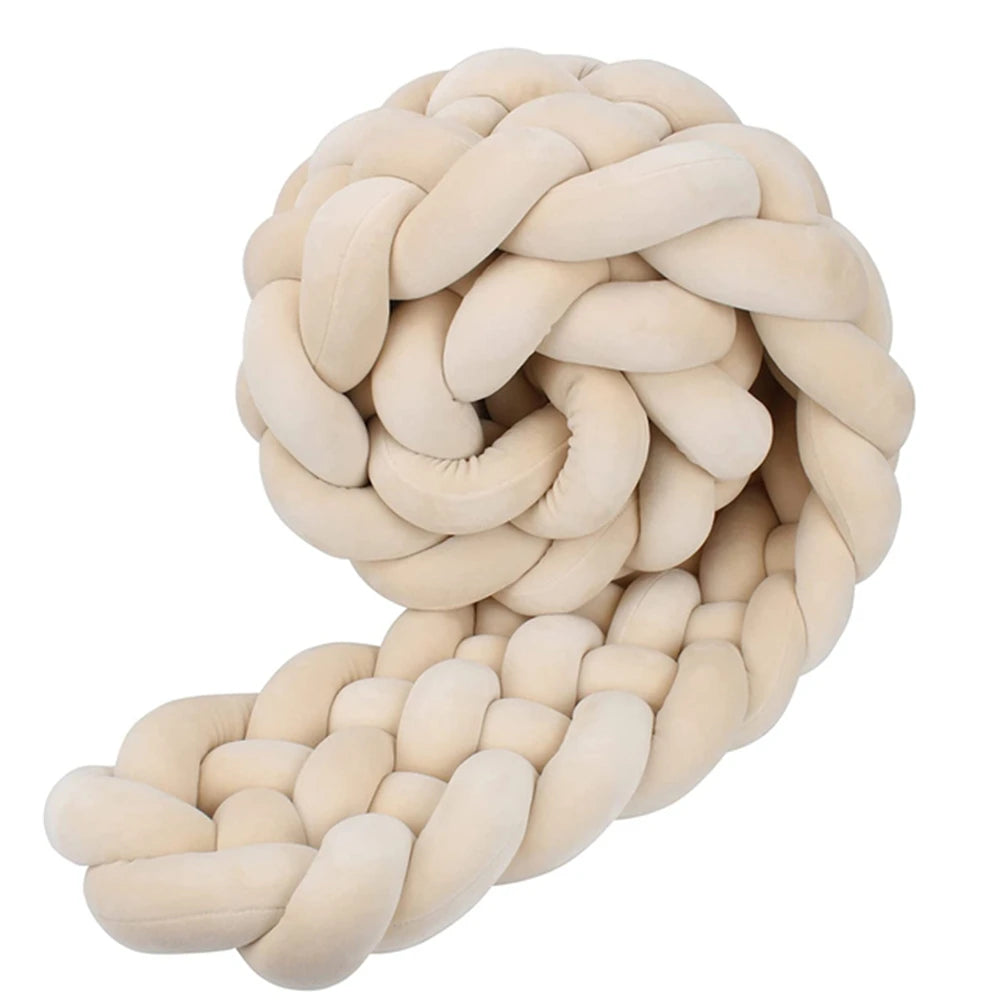 6-knot braided bed bumper – Stars Collection – Decorative textile accessory