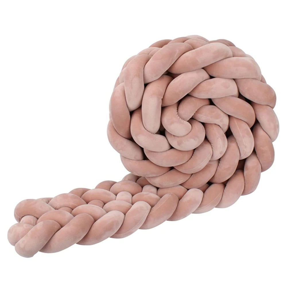 6-knot braided bed bumper – Stars Collection – Decorative textile accessory