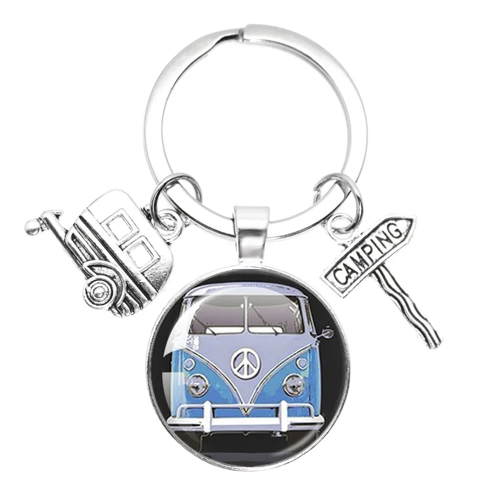 Porte clé Westfalia Vintage Hippie Peace
