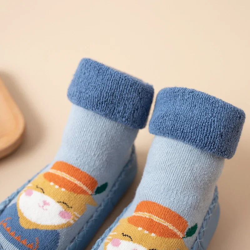 Chaussettes Pantoufles Bébé Antidérapantes – Souliers d’Intérieur Confortables