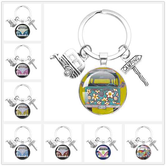 Porte clé Westfalia Vintage Hippie Peace