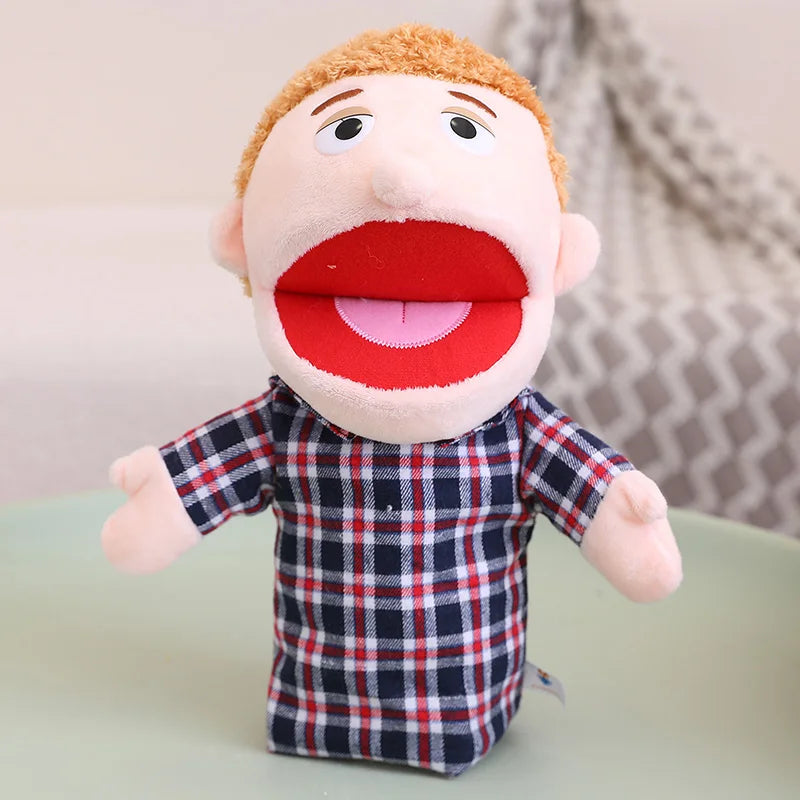 Marionnette à Main en Peluche – Poupée Interactive pour Histoires et Jeux Éducatifs