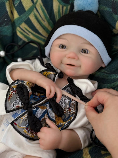 Poupée Reborn Doll Open Mouth Full Body Soft Premium Silicone Judith