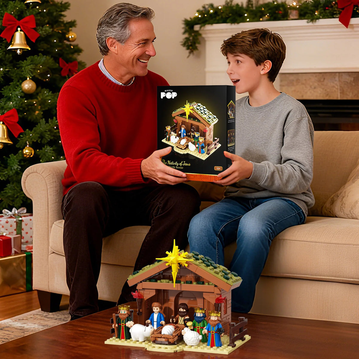 Ensemble de construction Crèche de Noël – 281 pièces