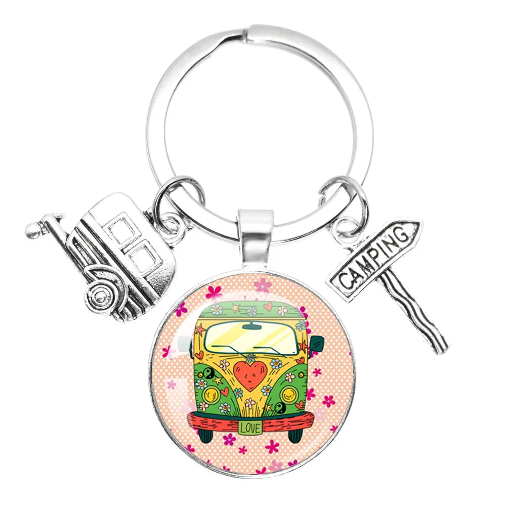 Porte clé Westfalia Vintage Hippie Peace