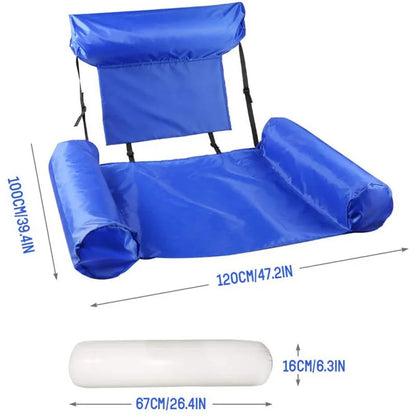 Chaise Flottante Gonflable pour Piscine – Hamac de Détente Aquatique