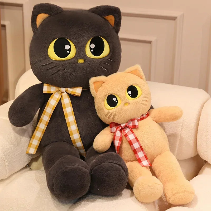 Peluche Chat Géant Kawaii – Coussin Doux Décoratif pour Enfant