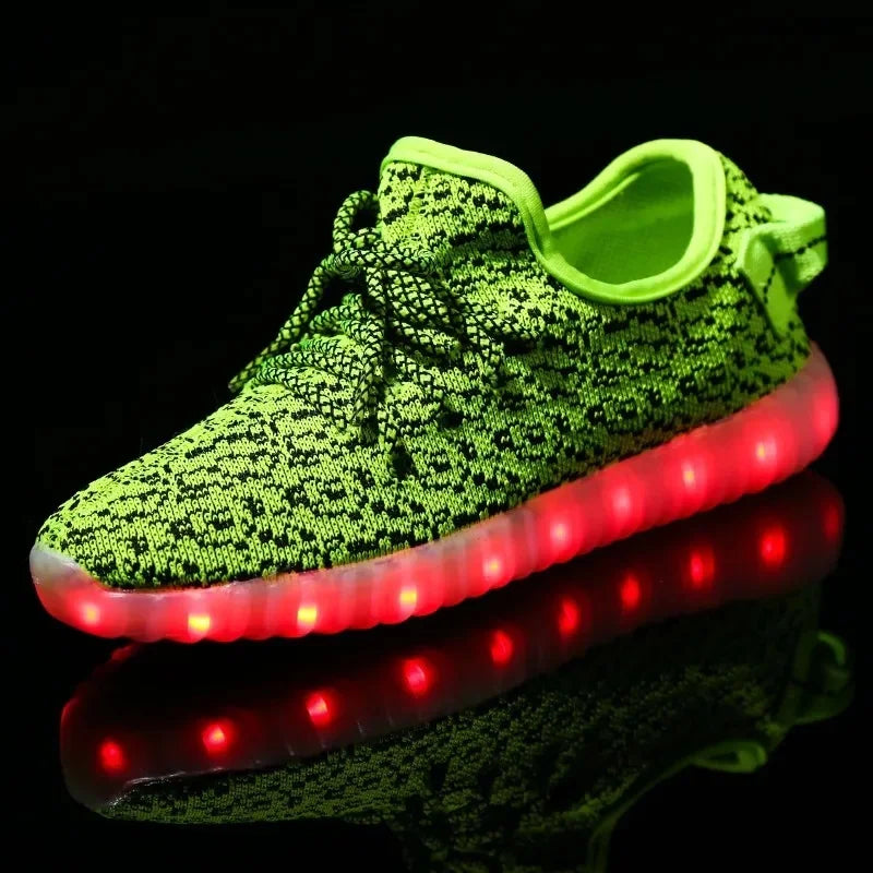 Souliers LED USB Knitted