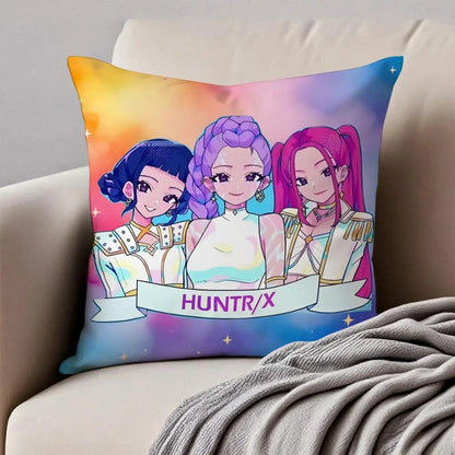 Housse de Coussin Style Anime Coloré Pop