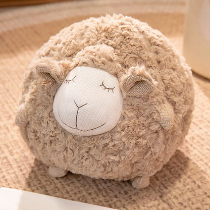 Peluche Mouton Boule Ultra Douce – Coussin Réconfortant 28 cm