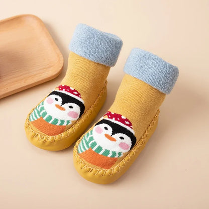 Chaussettes Pantoufles Bébé Antidérapantes – Souliers d’Intérieur Confortables