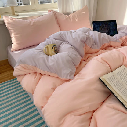 Ensemble de literie Colorful 100% Set 4pcs