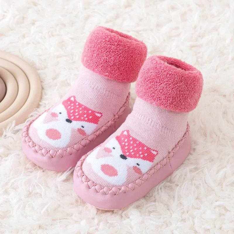 Chaussettes Pantoufles Bébé Antidérapantes – Souliers d’Intérieur Confortables
