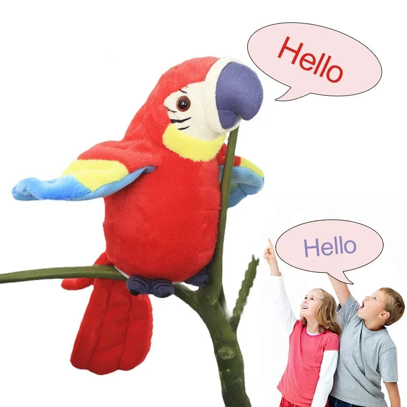 Interactive Talking Plush Parrot – Repeats what you say