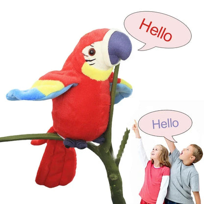 Interactive Talking Plush Parrot – Repeats what you say