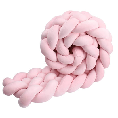 6-knot braided bed bumper – Stars Collection – Decorative textile accessory