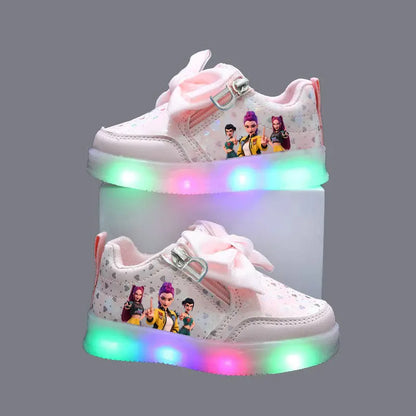 Chaussures LED lumineuses pour enfant – Style pop animé
