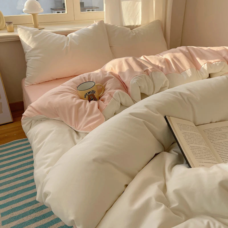 Ensemble de literie Colorful 100% Set 4pcs