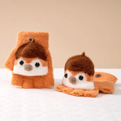 Gloves Cute Penguin Gloves Kids Warm 3-10Y
