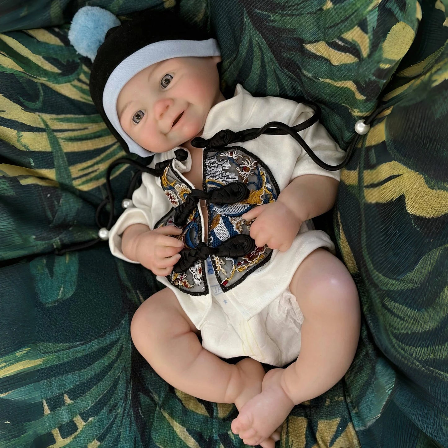 Poupée Reborn Doll Open Mouth Full Body Soft Premium Silicone Judith