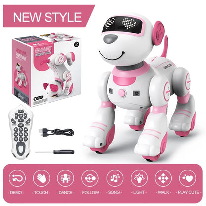 Chien Robot Intelligent Télécommandé – Jouet Interactif qui Danse, Chante et Suit les Mouvements
