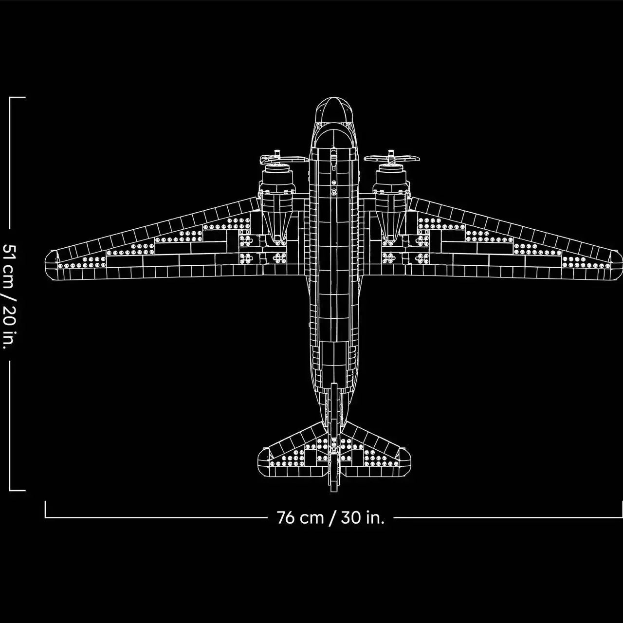 Avion Pan Am Douglas DC-3 en blocs de construction – 1903 pièces