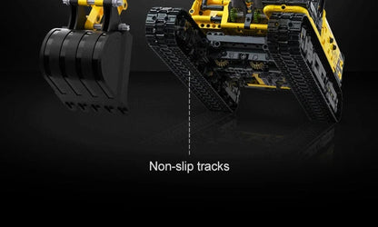 Pelle mécanique Grue Technique 1702Pcs Remote Control Engineering Building Blocks RC Excavator