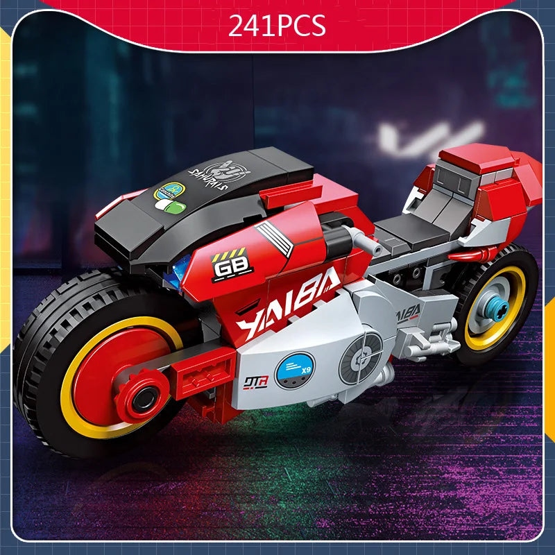 Cyber Game 2077 Motorcycle CT-3X MOC en briques