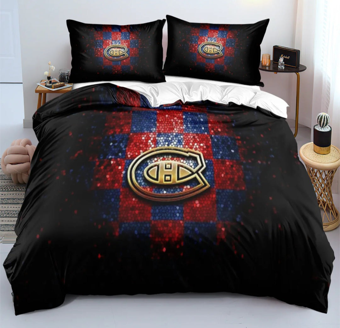 Montreal Team Ice Hockey Duvet Cover Bedding Set