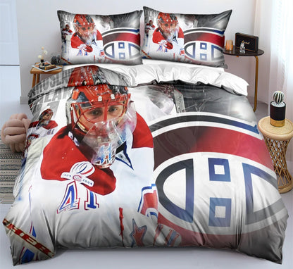 Montreal Team Ice Hockey Duvet Cover Bedding Set