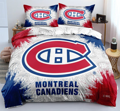 Montreal Team Ice Hockey Duvet Cover Bedding Set