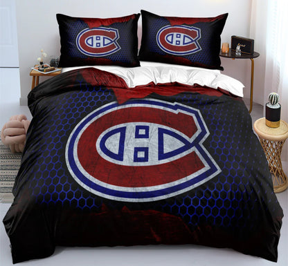 Montreal Team Ice Hockey Duvet Cover Bedding Set